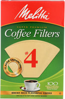 MELITTA: Coffee Filter Brown No. 4, 100 pc