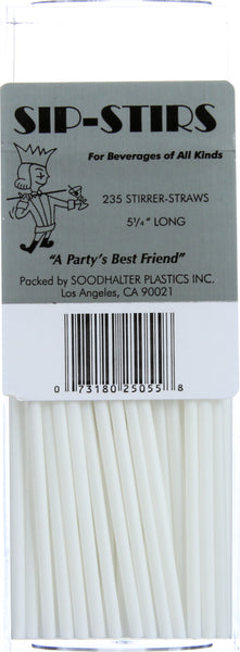 SOODHALTER: Stir Sip Plastic, 235 pc