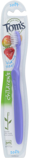 TOMS OF MAINE: Toothbrush Kid Soft Angle, 6 ea