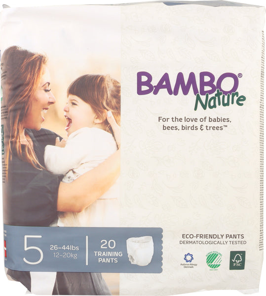 BAMBO NATURE: Diaper Pant raining Size 5, 20 pk