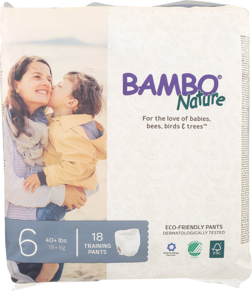 BAMBO NATURE: Diaper Training Pant Size 6, 18 pk