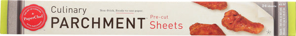 PAPER CHEF: Culinary Parchment Pre-Cut Sheets, 24 ct