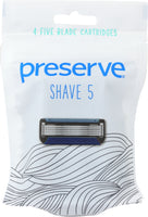 PRESERVE: Razor Blade Replacement, 6 pk