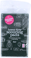 NATURAL VALUE: Heavy Duty Scouring Pads 2 Pack, 1 ea