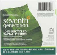 SEVENTH GENERATION: Facial Tissues 2-ply 85 Count, 1 Cube