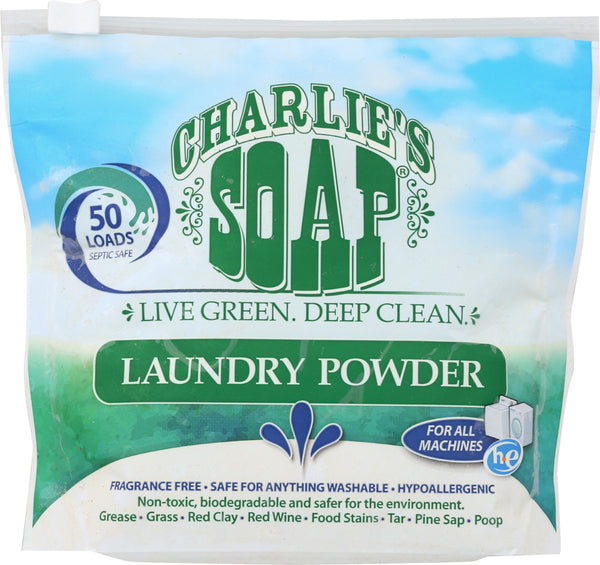 CHARLIES SOAP: Laundry Powder, 1.3 lb