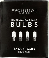 EVOLUTION SALT: Himalayan Salt Lamp Bulbs 15 Watts, 4 pack