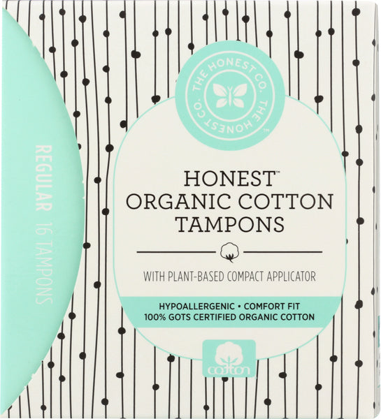 THE HONEST COMPANY: Tampons Cotton Application, 16 pc