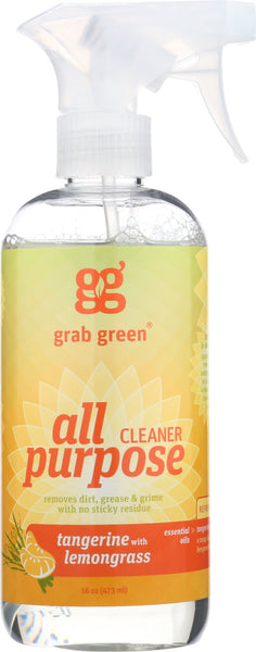 GRABGREEN: All Purpose Cleaner Tangerine Lemongrass, 16 oz