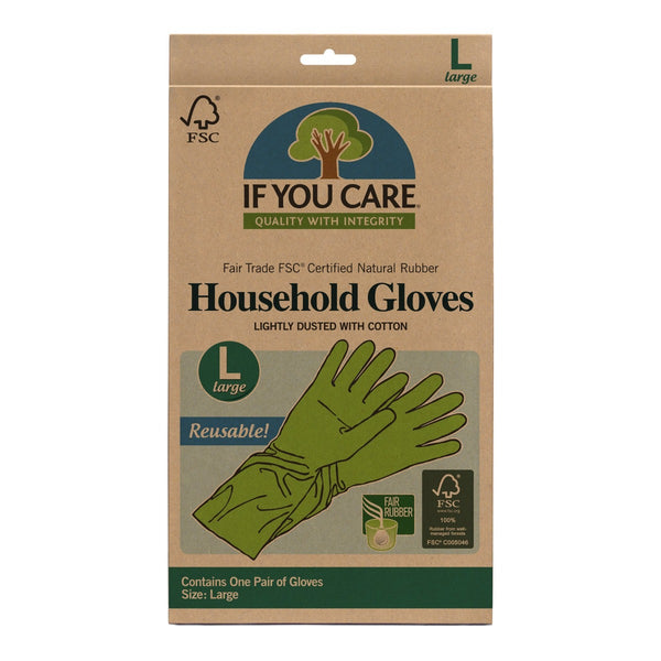 IF YOU CARE: FSC Certified Household Gloves Large, 1 ea