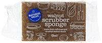 NATURAL VALUE: Walnut Scrubber Sponge, 1 pk