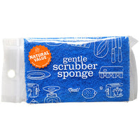 NATURAL VALUE: Gentle Sponge Scrubber, 1 pk